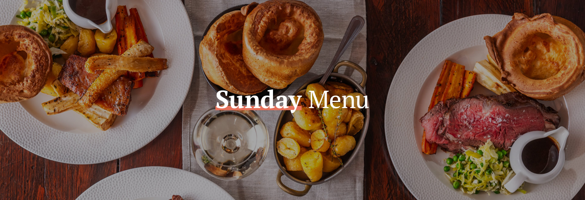 Sunday Menu at The Salisbury Arms